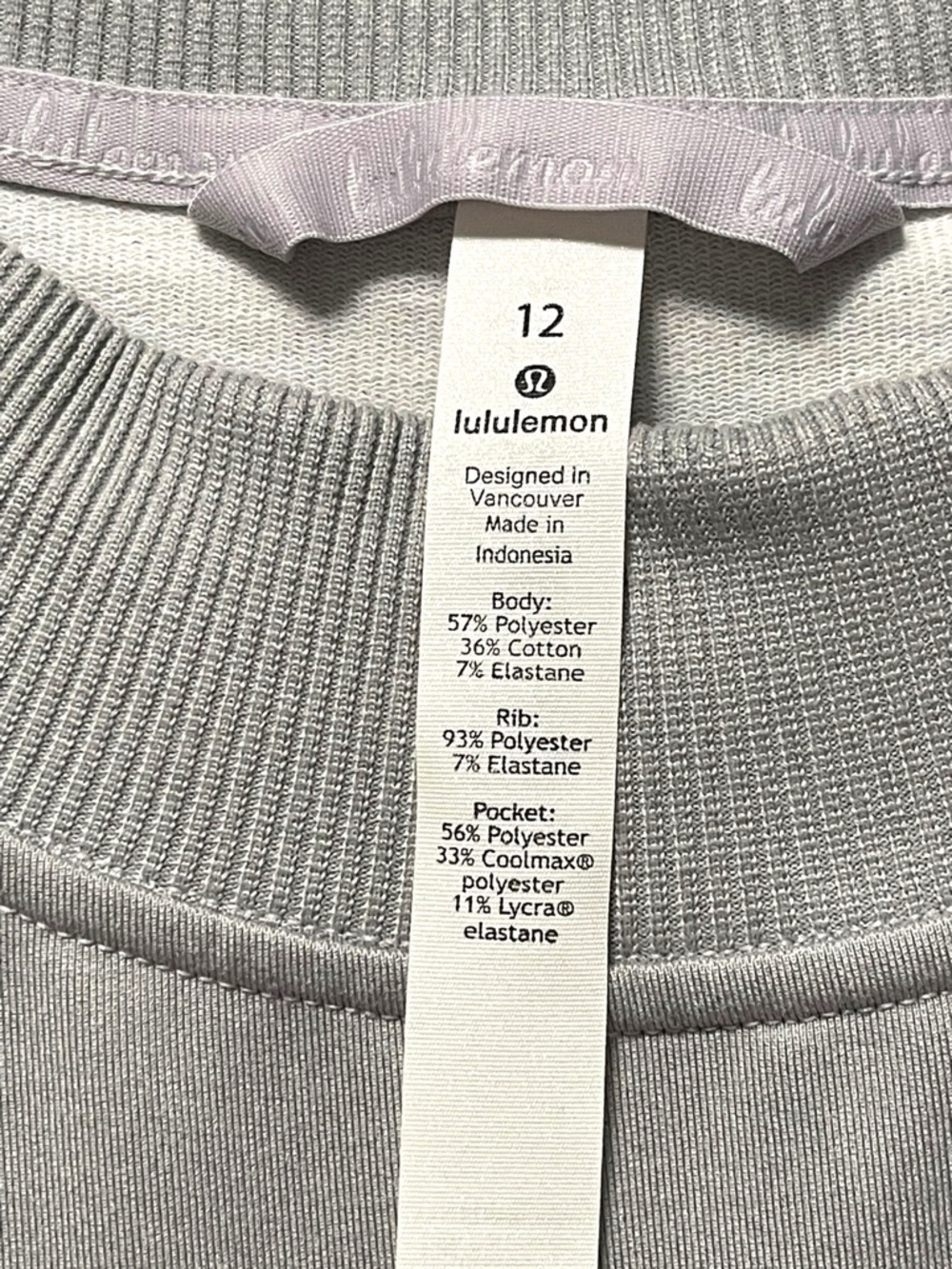 EUC LULULEMON City Sweat Crew Sweatshirt 12 - Picture 5 of 11